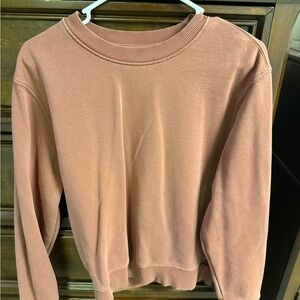 Old Navy Cozy Crewneck Sweatshirt - Warm Rust